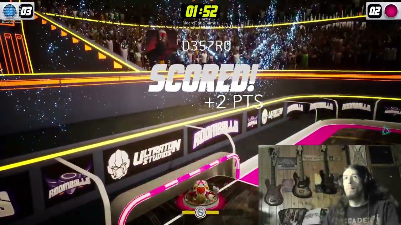 Roomballs MATCH 1 w/ D357R0 #roomballs #videogames #airhockey #gaming