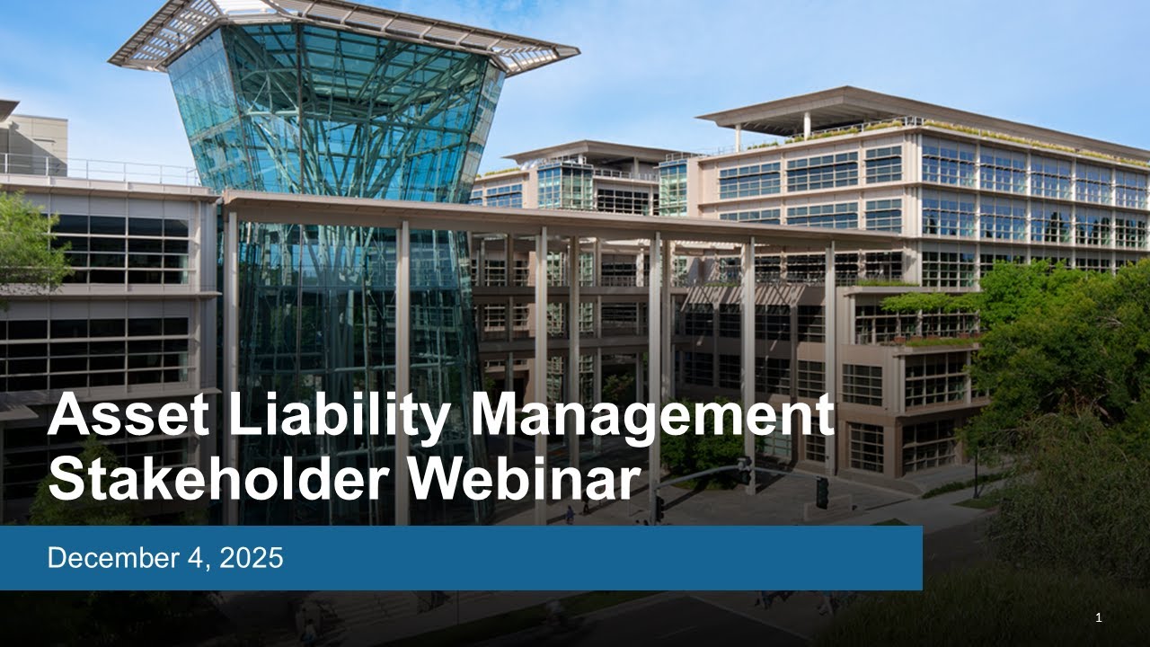 Asset Liability Management Stakeholder Webinar | December 4, 2025