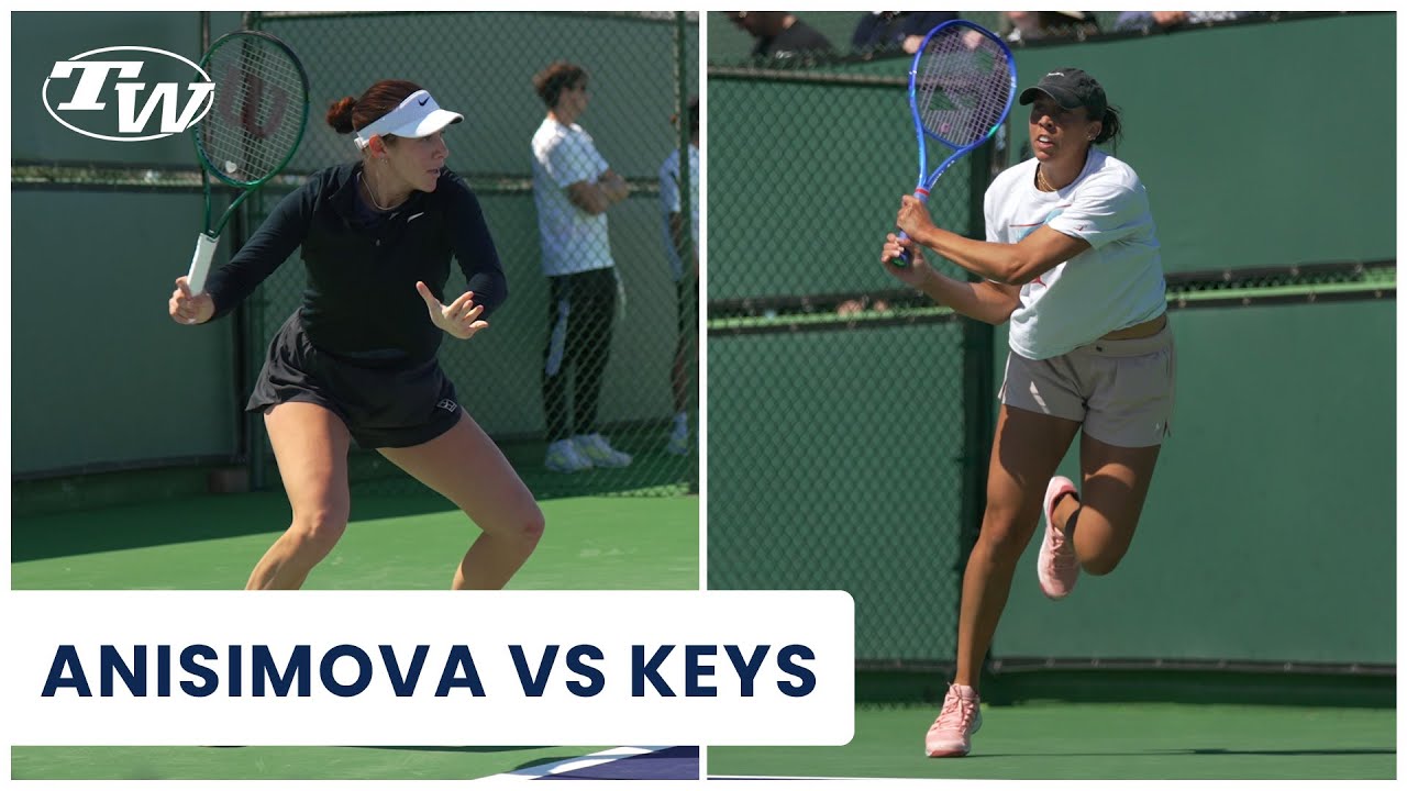 🔥 American Tennis Power Duo 🔥 Madison Keys & Amanda Anisimova PRACTICE in Indian Wells