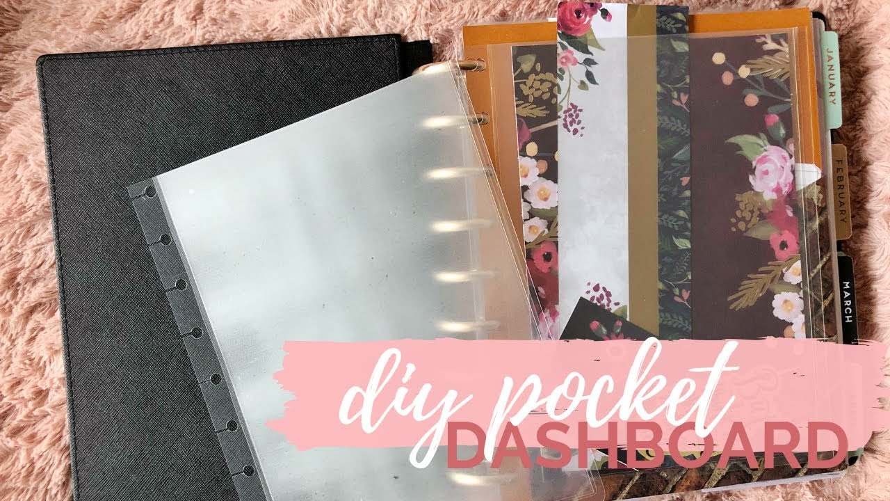 DIY Happy Planner Pocket Dashboard