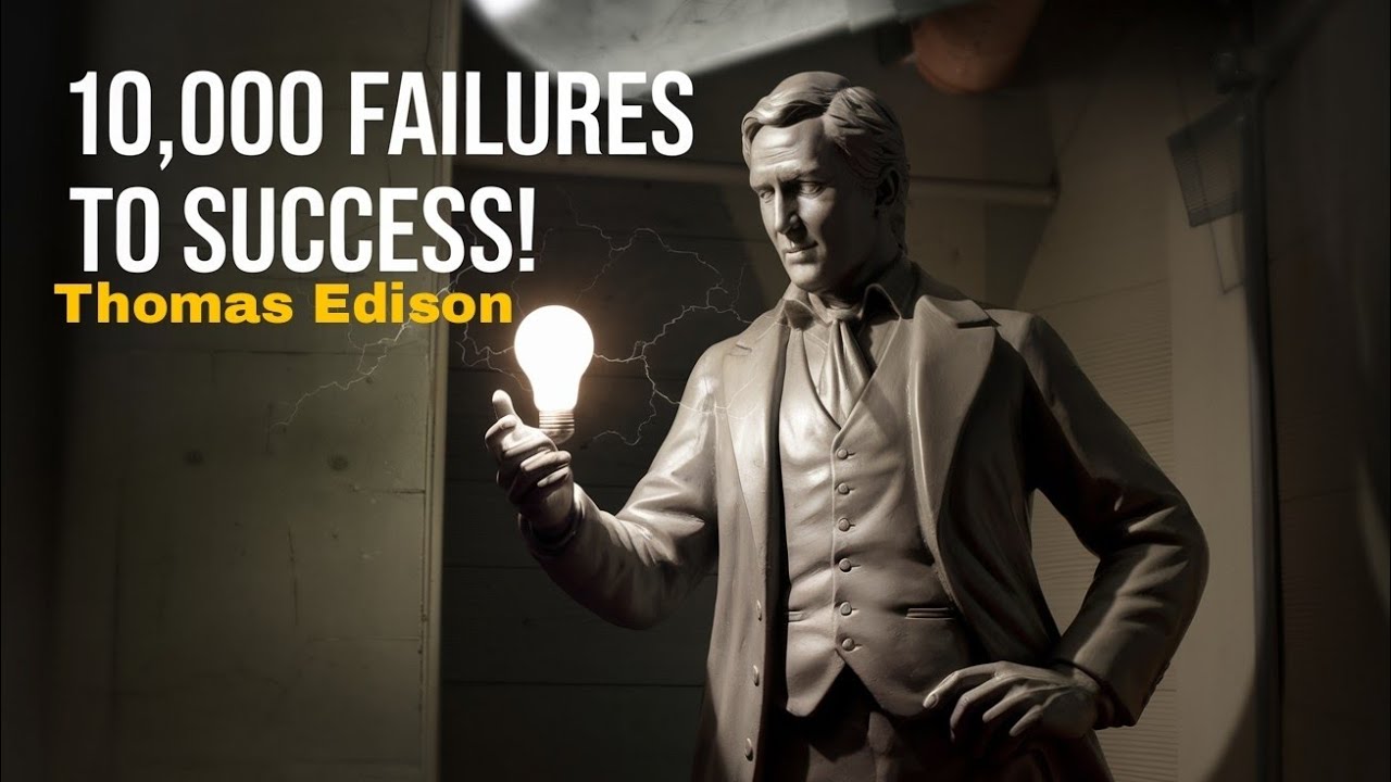 The Story of Thomas Edison: 10,000 Failures to Success!