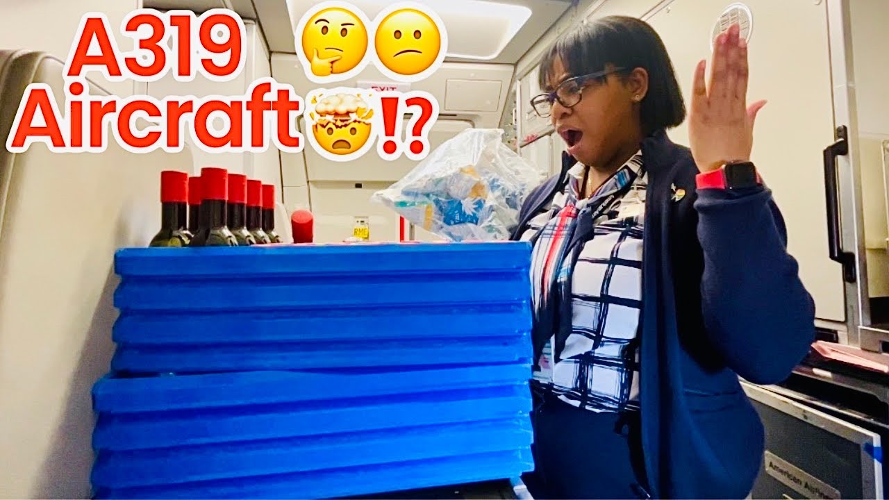 Life Of A Flight Attendant: My FIRST time flying galley on the Airbus 319 Aircraft ✈️🥨⁉️🤔