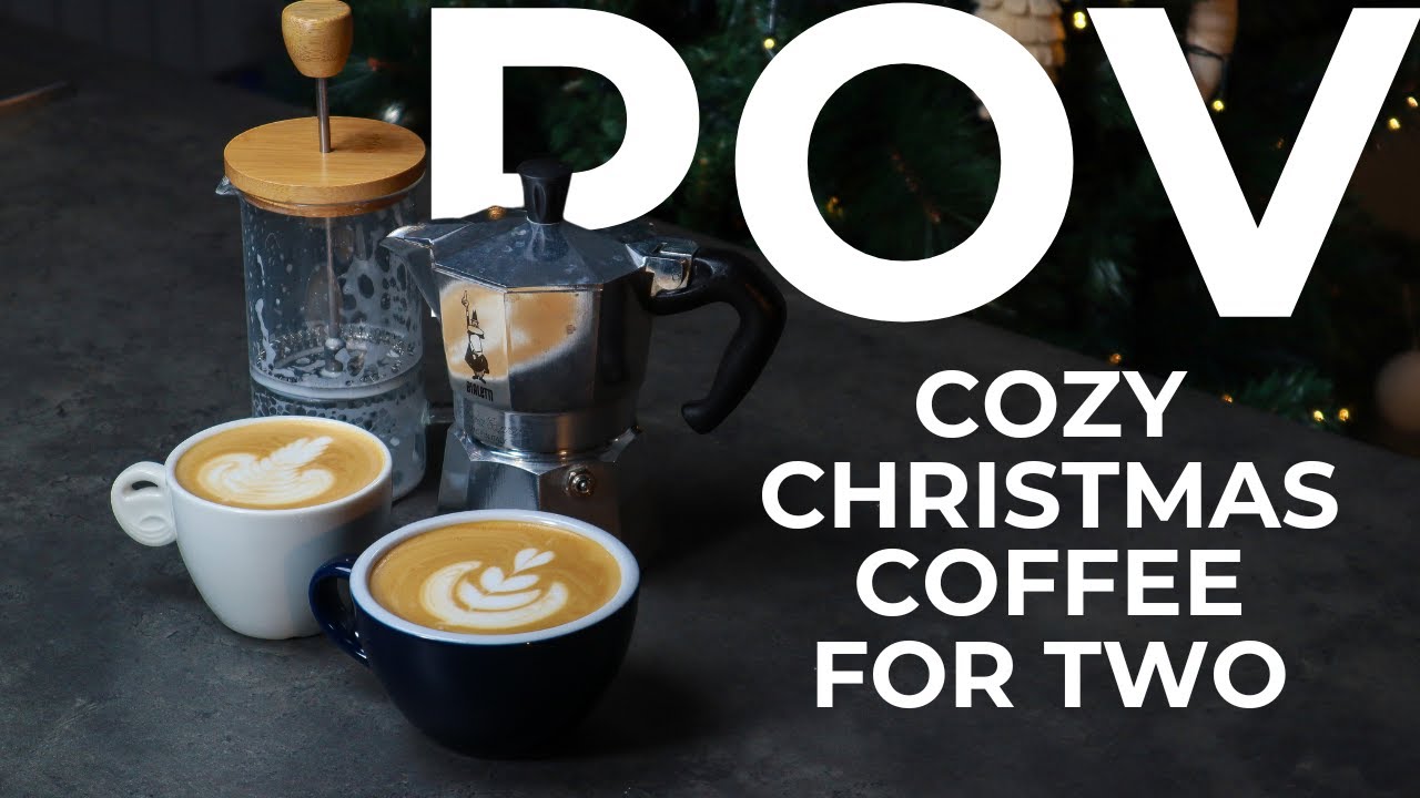 POV Christmas Morning Coffee for Two: Moka Pot & French Press Magic