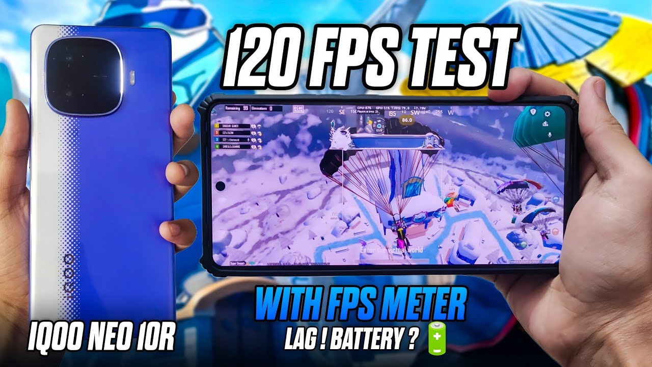 IQOO NEO 10R SUPER SMOOTH + 120 FPS💀 BGMI 4.1 UPDATE TEST | STABLE Or NOT? LAG? HEATING?🤔