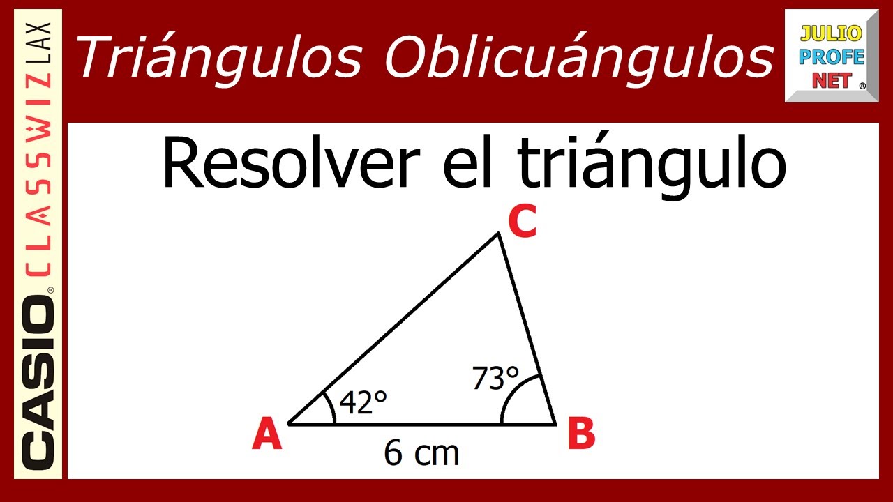 LEY DE SENOS - Ejercicio 1 (con CASIO Classwiz fx-991LA X)