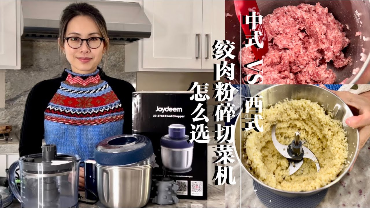 家用绞肉粉碎机怎么选？测评Joydeem VS Breville Food Chopper 懒人必备厨房好物30秒搞定