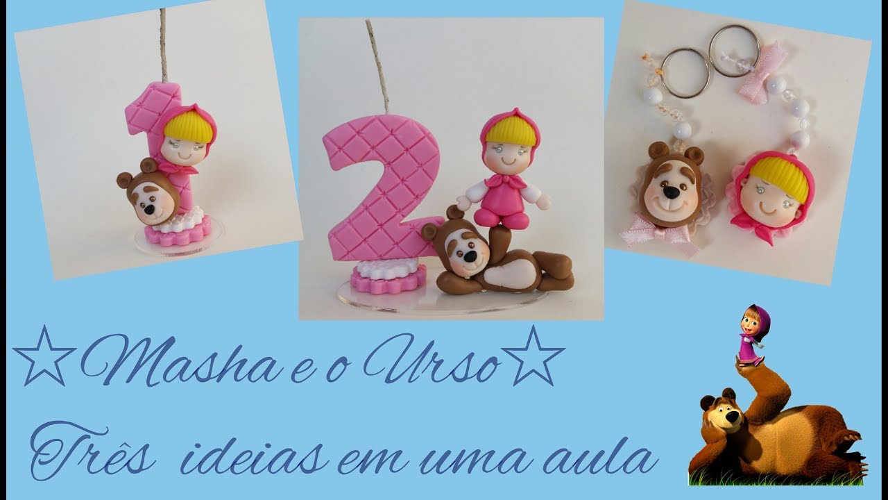 Masha e o urso (biscuit)
