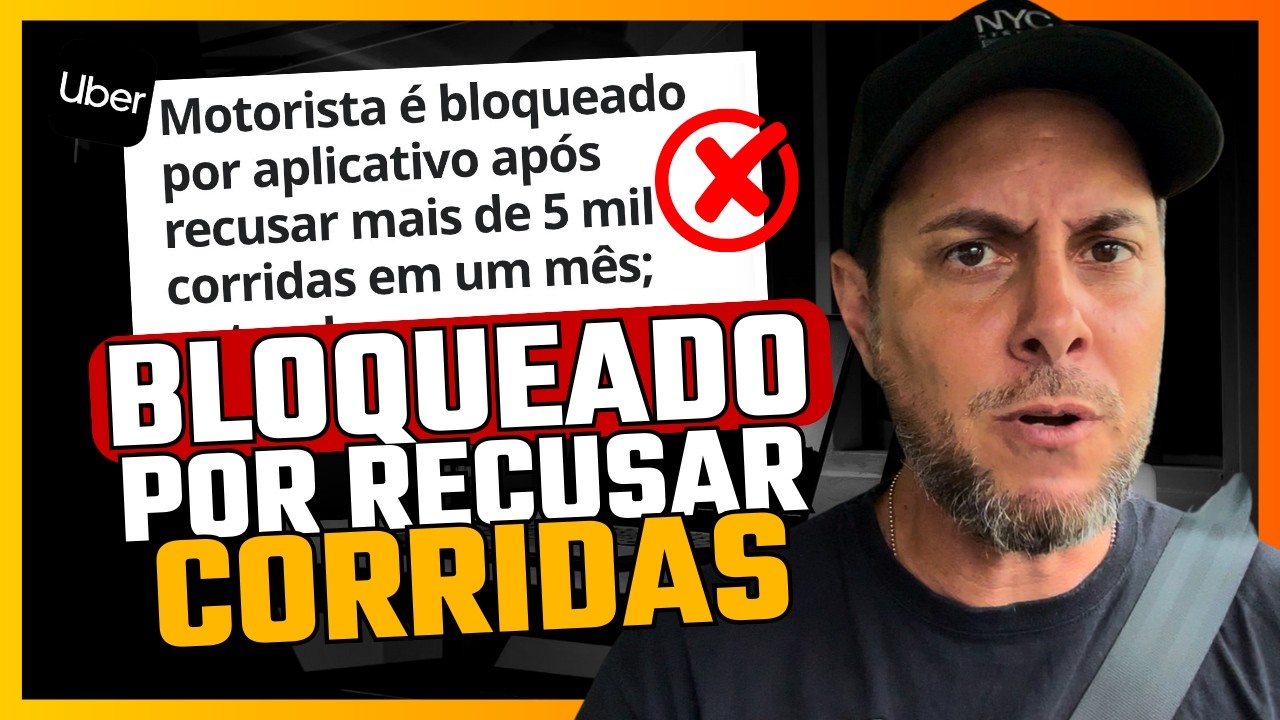 UBER BLOQUEIA MOTORISTA POR RECUSAR CORRIDAS DEMAIS?!