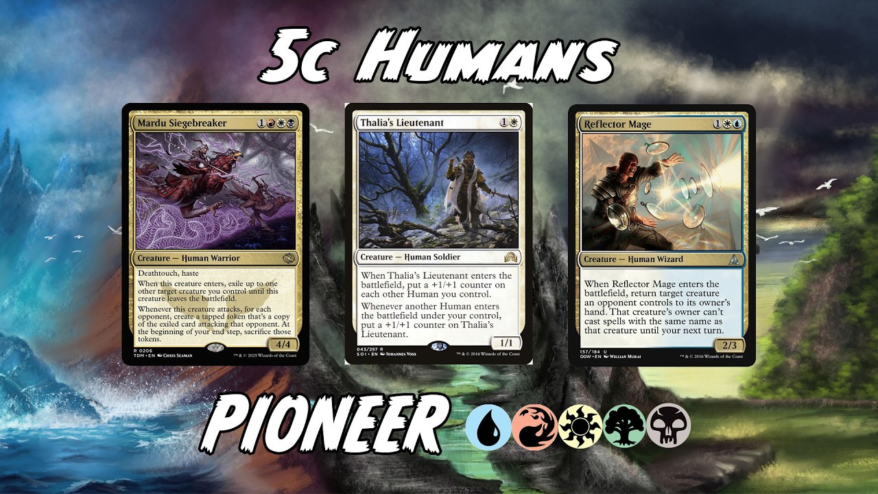 5 Colour Humans?! | Pioneer MTG Arena | Bring Back the Chicken!