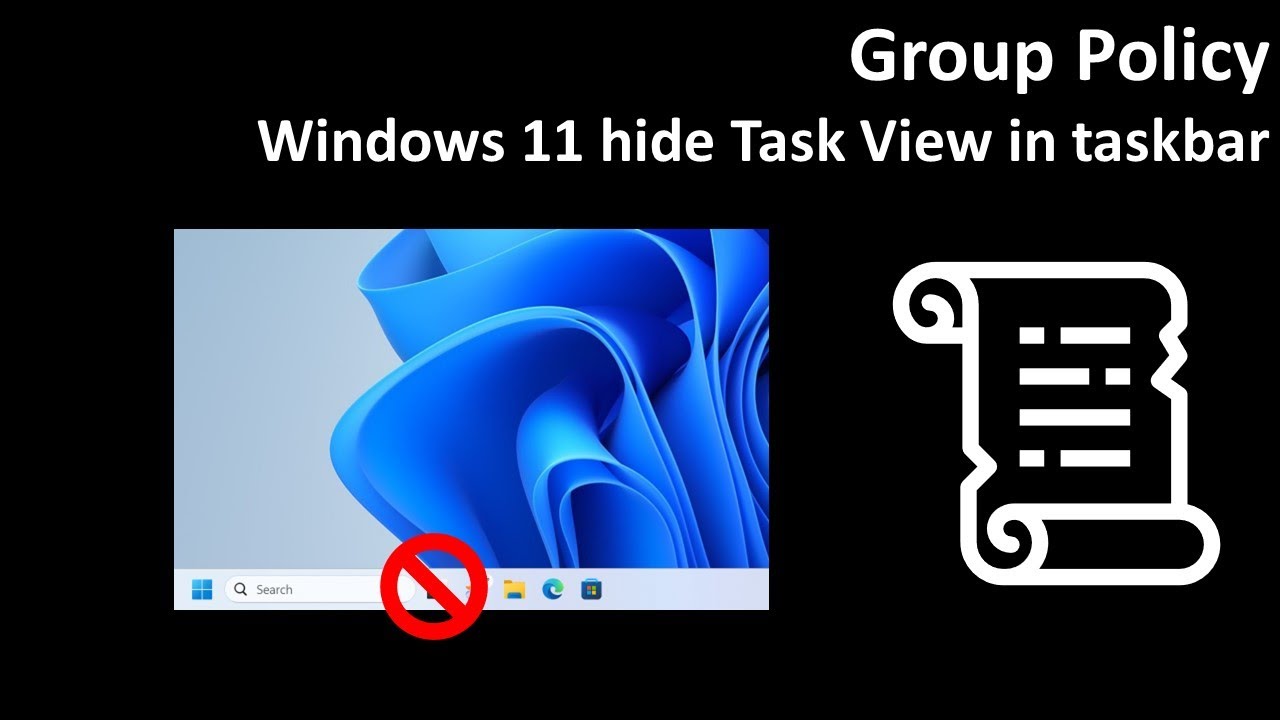 Групповая политика: Windows 11 скрывает представление задач на панели задач
