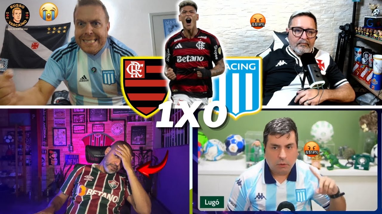 REA&Ccedil;&Otilde;ES DOS RIVAIS SECANDO O MENG&Atilde;O | FLAMENGO 1 X 0 RACING | LIBERTADORES 2025 - VAMOS RIR KKK