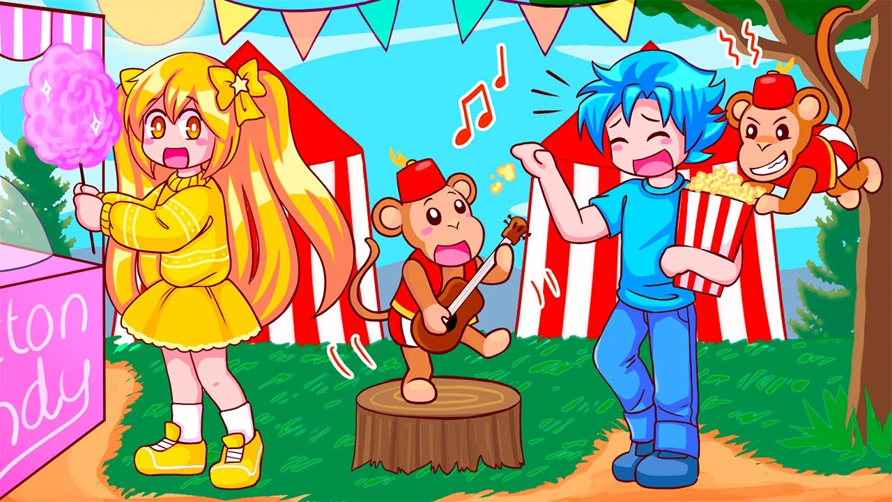 We Went To A Monkey Carnival in Roblox Adopt Me!