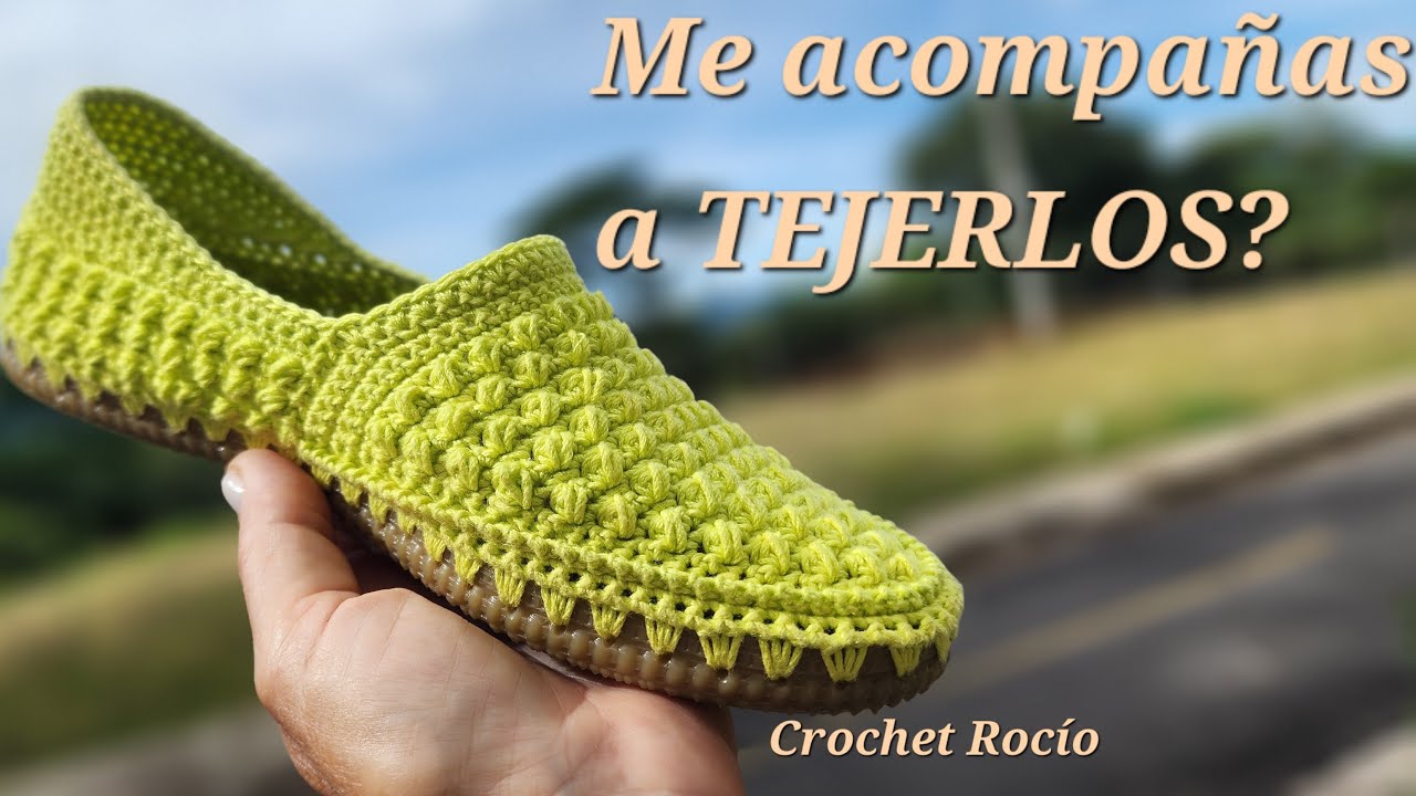 Súmate a la tendencia: TEJE TUS ZAPATOS A CROCHET! Te enseño paso a paso (PRIMERA PARTE)