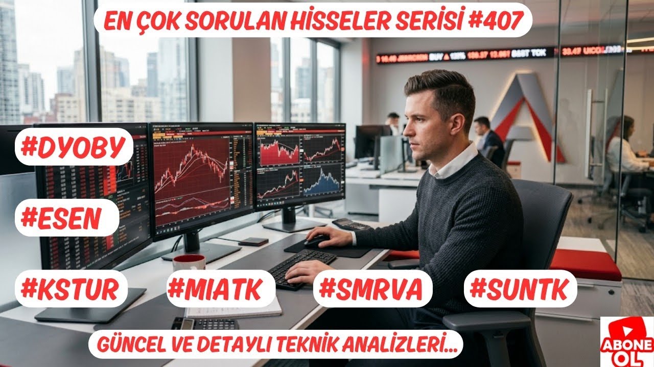 #DYOBY #ESEN #KSTUR #MIATK #SMRVA #SUNTK   EN &Ccedil;OK SORULAN HİSSELER SERİSİ #407 