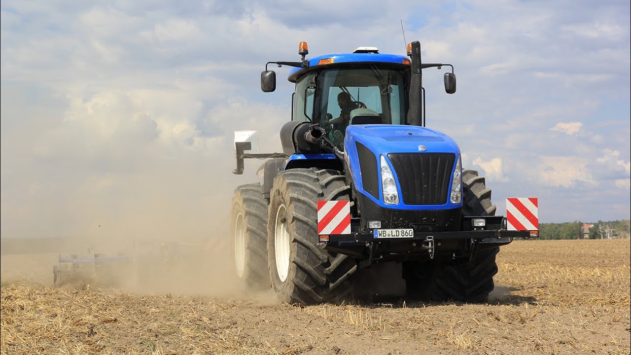 New Holland T9.560 with Köckerling cultivator in Germany +++ NO MUSIC