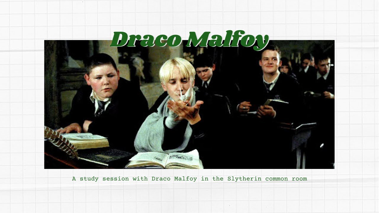 Study session with Draco Malfoy 🐍| Harry Potter inspired ASMR Ambience