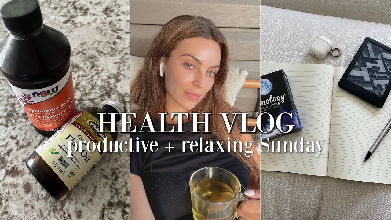 Productive + Relaxing Sunday | my current workout routine, liquid supplements, current reads