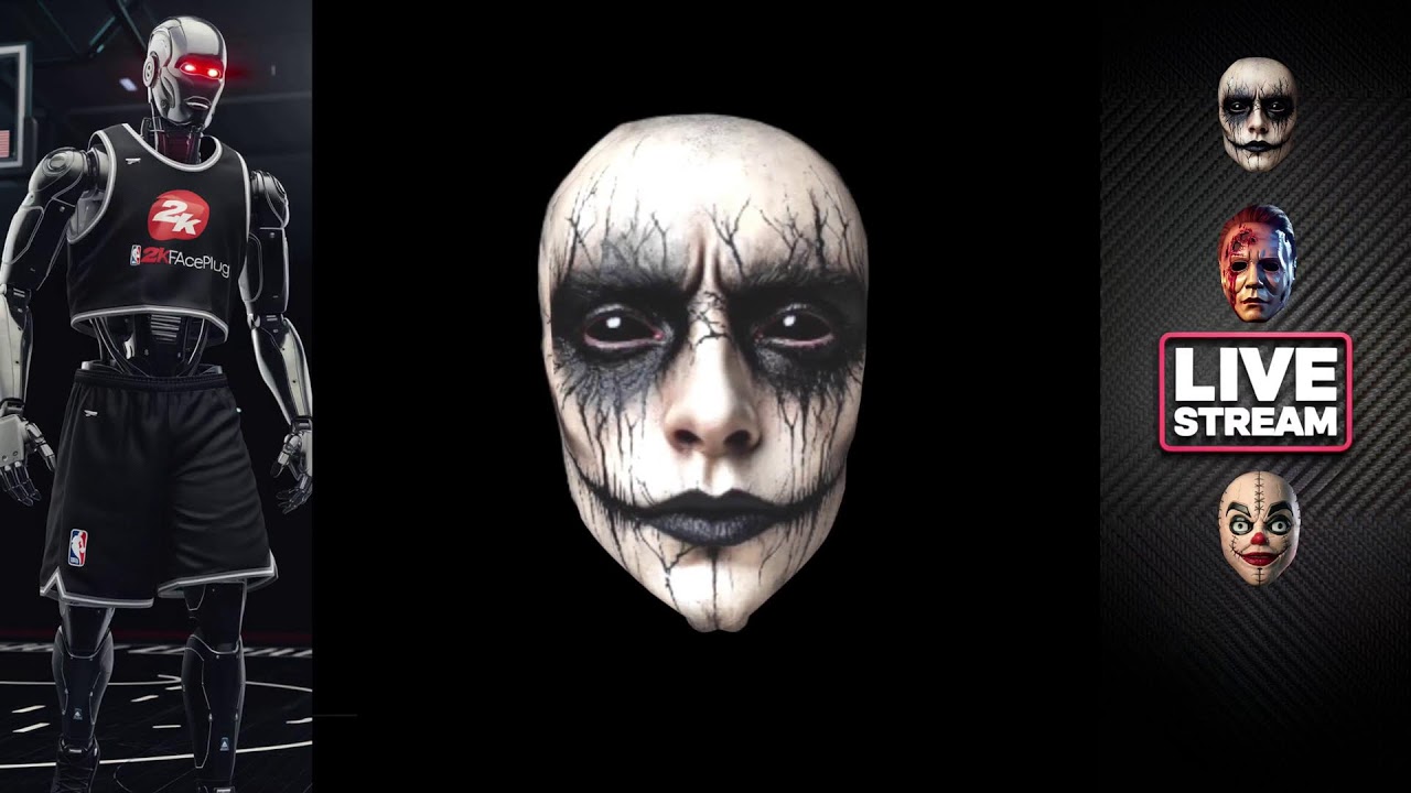 *LIVE* CROW, MICHAEL MYERS, STITCHED CLOWN 3D FACE SCANS *ALL 2K VERSIONS*