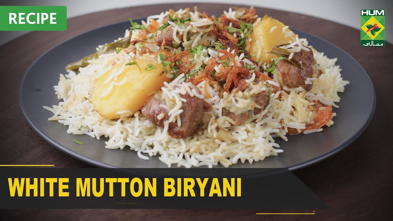 White Mutton Biryani Recipe | Flame On Hai | Irfan Wasti | 09 April 2022 | Masala Tv