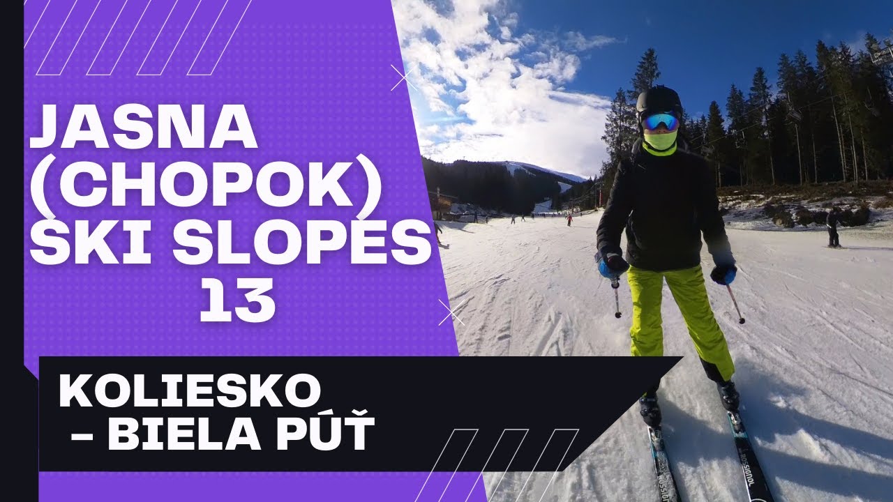 Jasna (Chopok) Ski Slopes 13 - Koliesko - Biela P&uacute;ť [4K] [Insta360 X3 + Ski Pole Mount]  @insta360