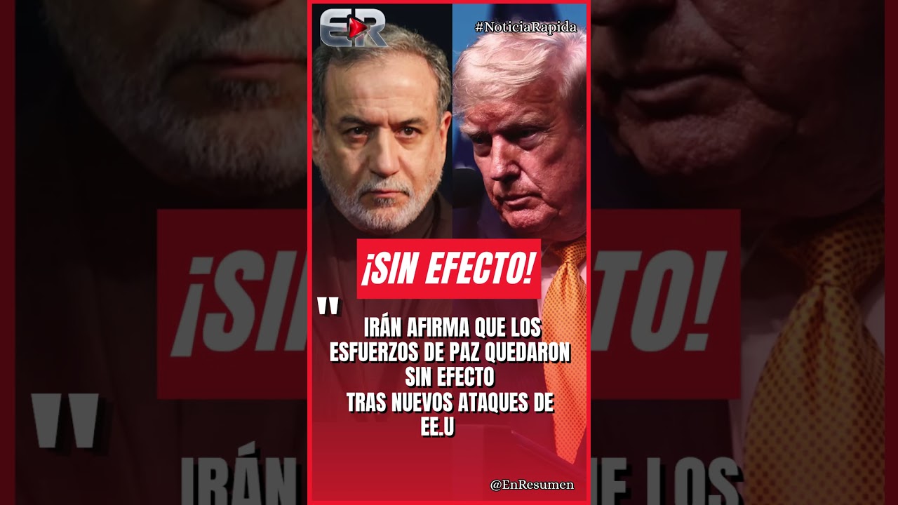 IR&Aacute;N DA POR ROTO EL PROCESO DE PAZ #Ultimahora #shorts