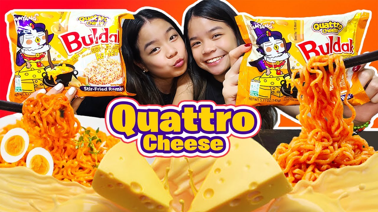 ASMR Quattro Cheese SPICY NOODLES | Samyang Quattro Cheese