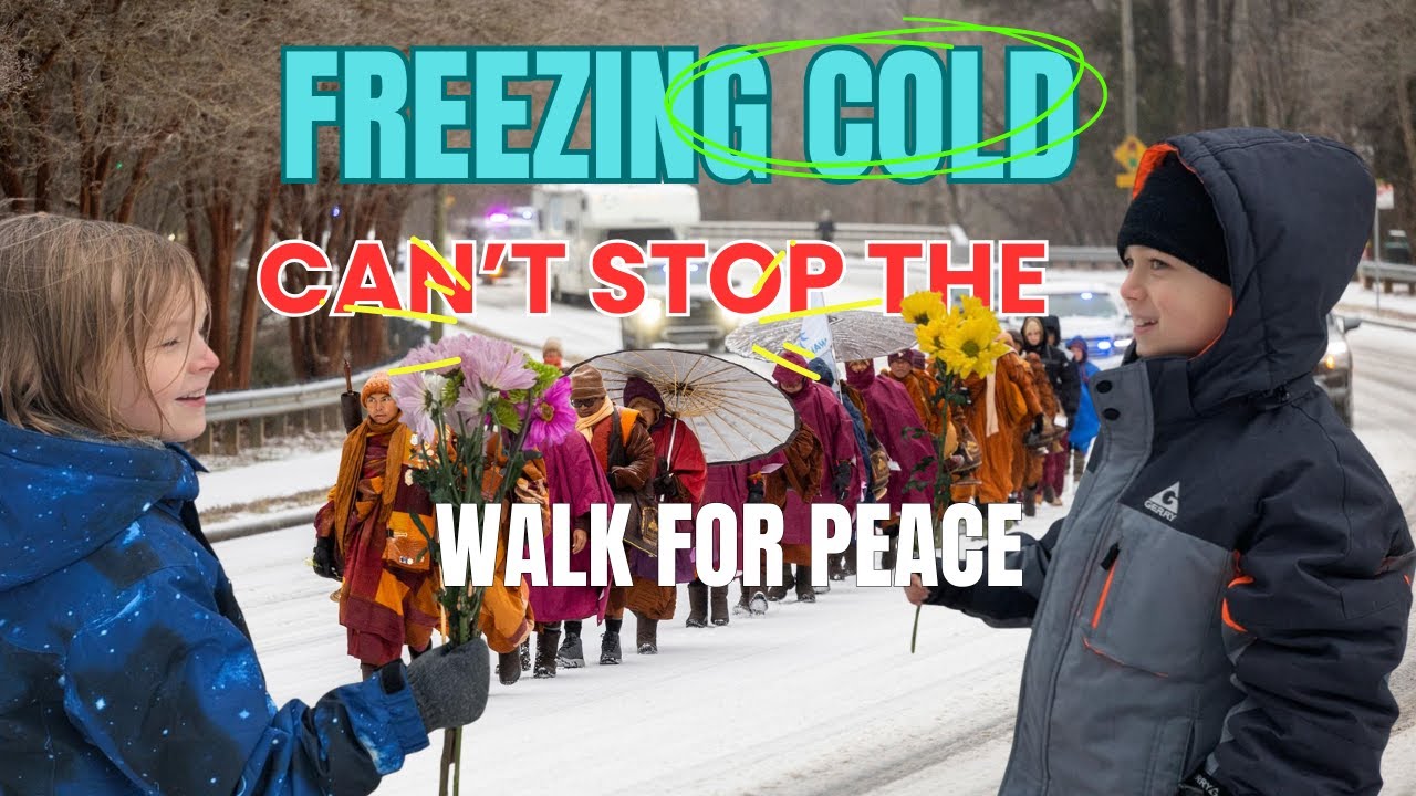 Freezing Cold Can’t Stop the Walk for Peace