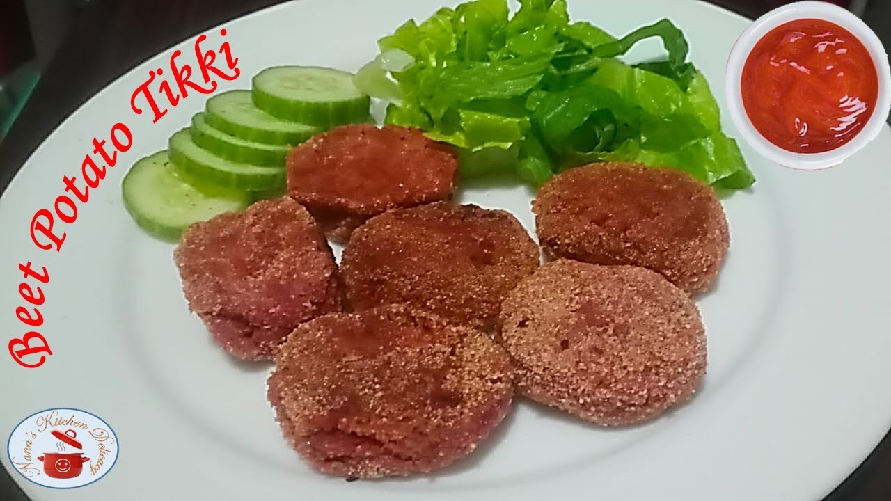 Sweet Potato and Beetroot Tikki #healthyrecipes #sweet potatoes #beetroot  #nanaskitchendelicacy