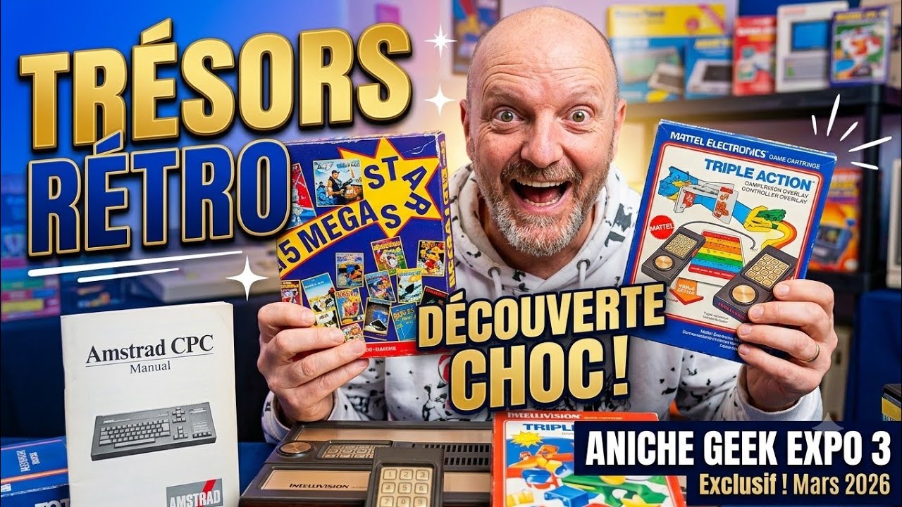 Mes trouvailles rétro à l’Aniche Geek Expo 3 ! Amstrad CPC, Intellivision, Nintendo Mini...