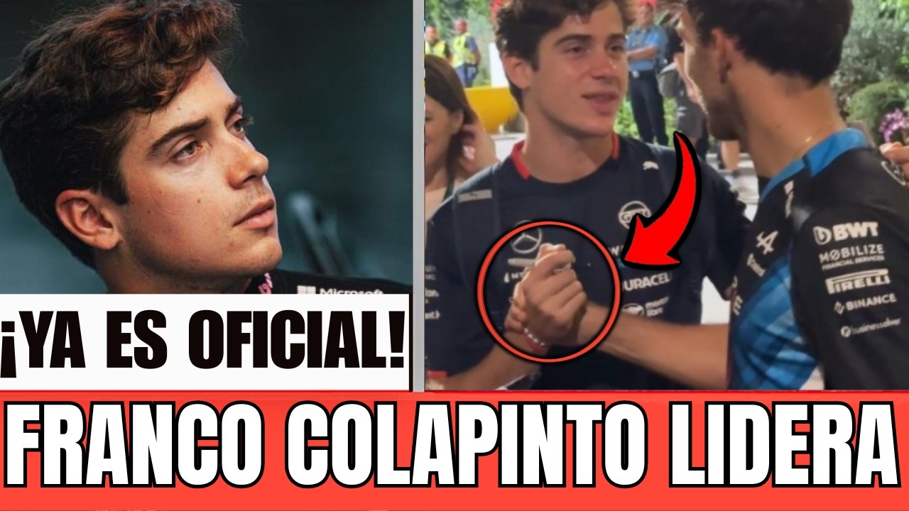 FRANCO COLAPINTO es el RESPONSABLE TOTAL. Alpine le cede TODA la AUTORIDAD para que ejerza su ROL.