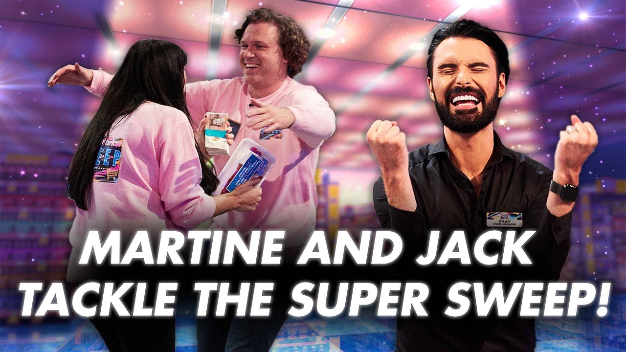 The STEAKS are high for Martine McCutcheon and Jack McManus on The SUPER SWEEP! | Supermarket Sweep
