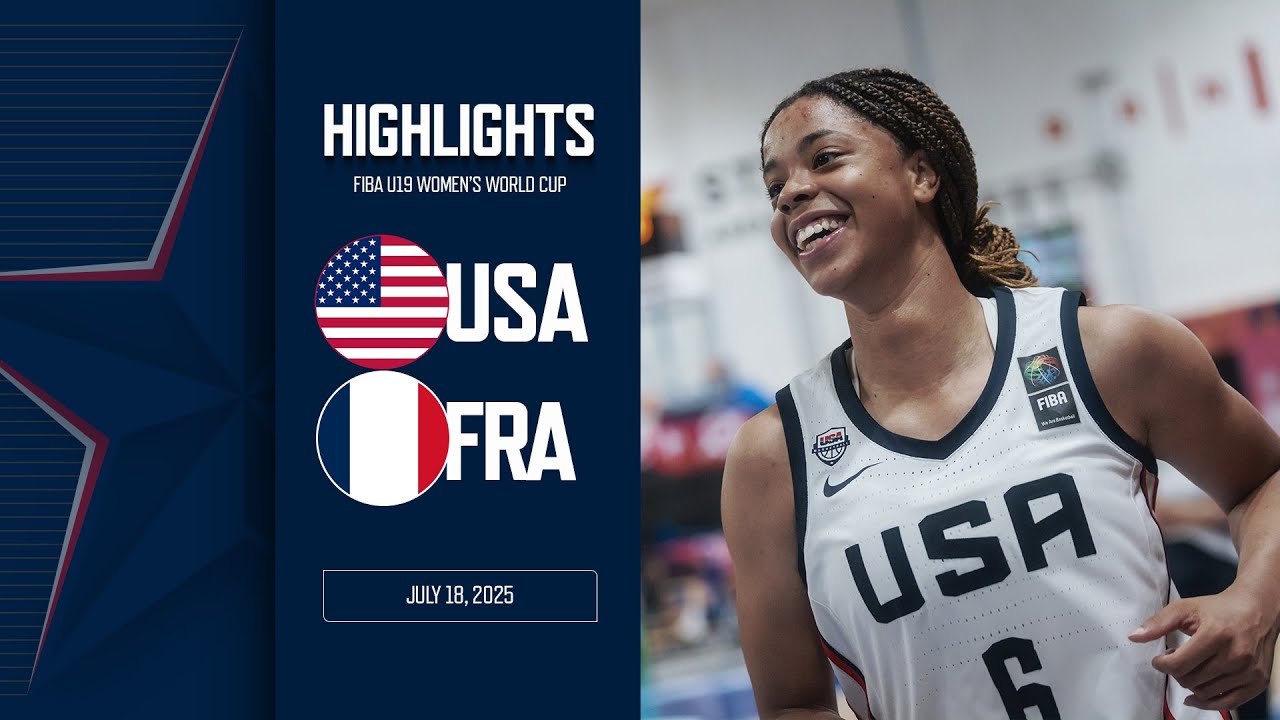 HIGHLIGHTS: USA vs France | 2025 FIBA U19 Women's World Cup | July 18, 2025