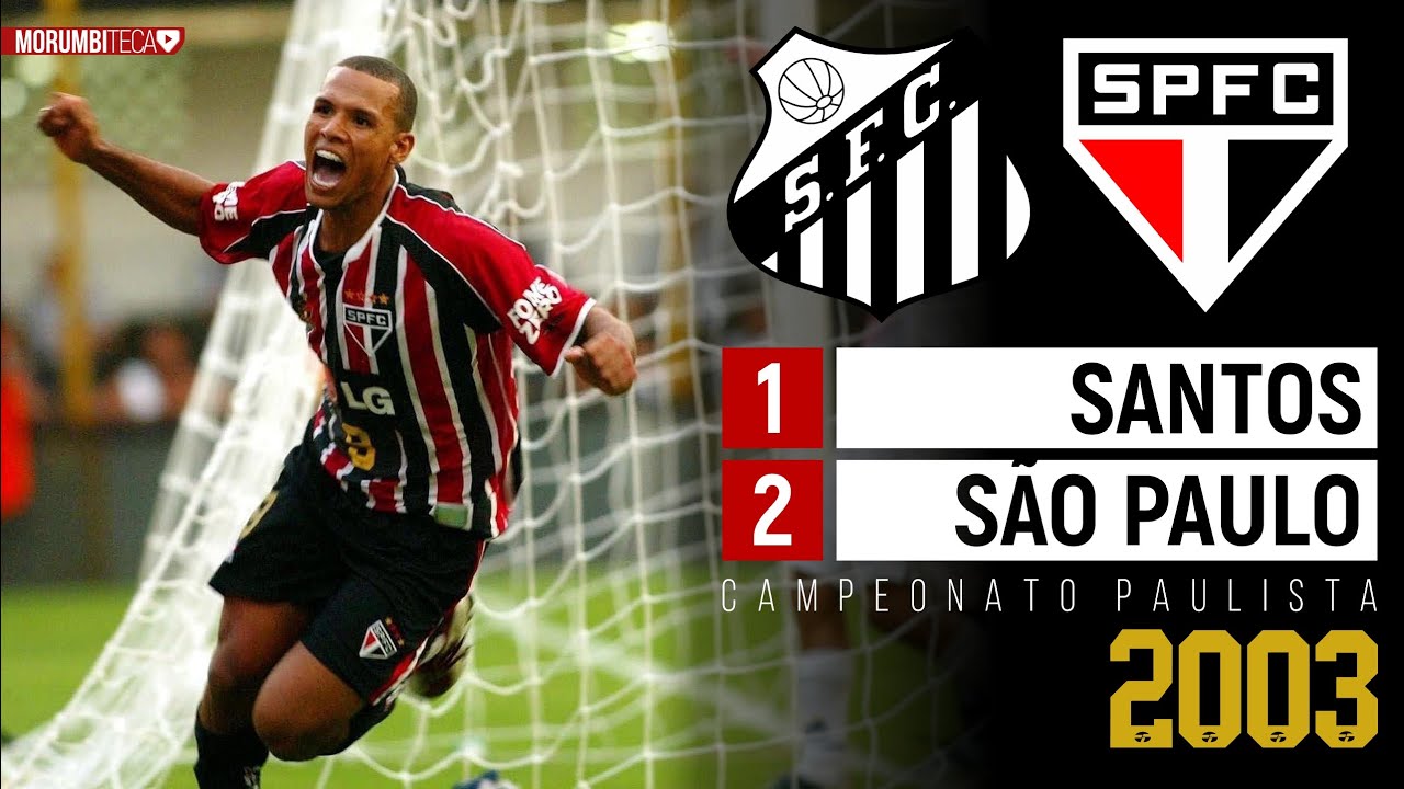 Santos 1x2 São Paulo - 2003 - UM JOGAÇO COM KAKÁ, DIEGO, ROBINHO, RICARDO OLIVEIRA E LUÍS FABIANO!