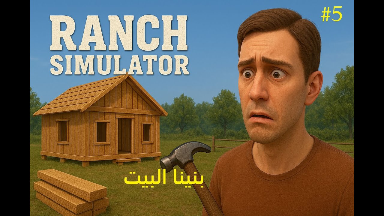 محاكي المزارع #5: بنينا البيت😍 | Ranch Simulator