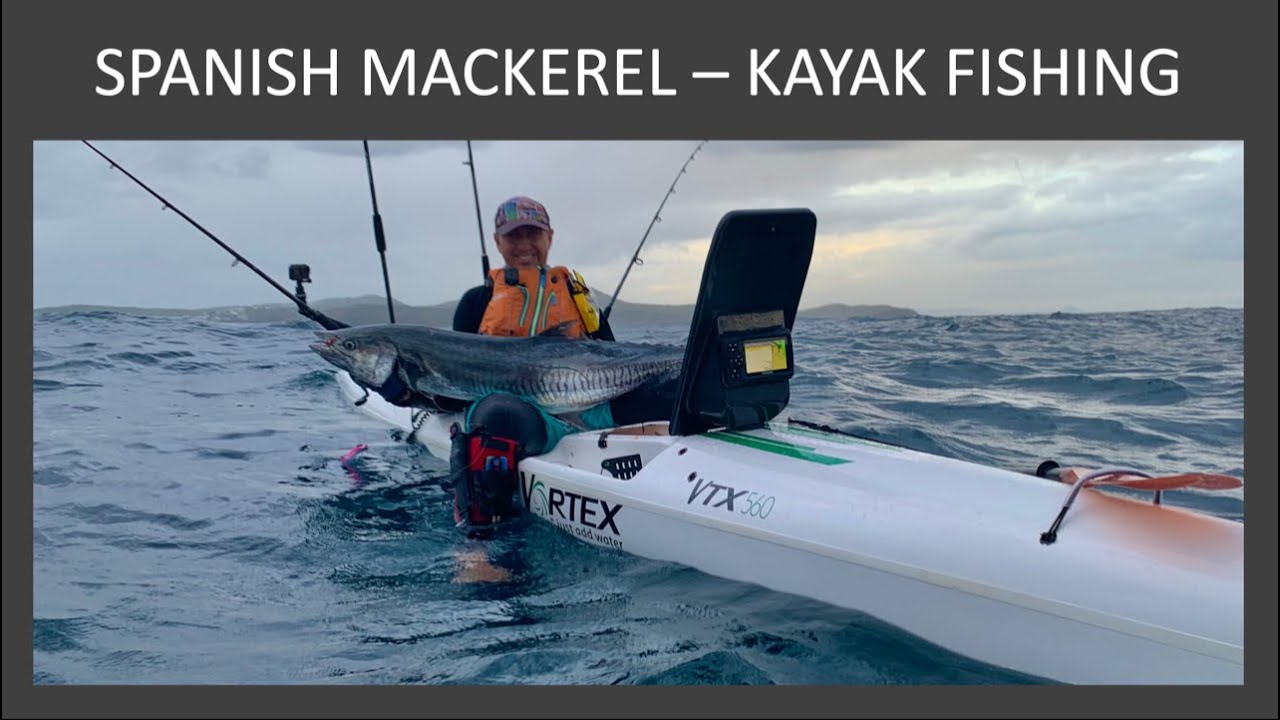 BIG SPANISH!!! Kayak Fishing Sunshine Coast Australia