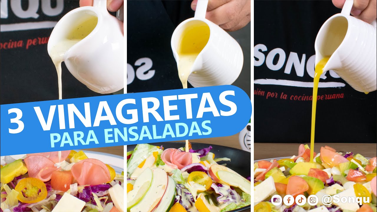 3 VINAGRETAS Fáciles para acompañar tu cena navideña 2022 | Sonqu