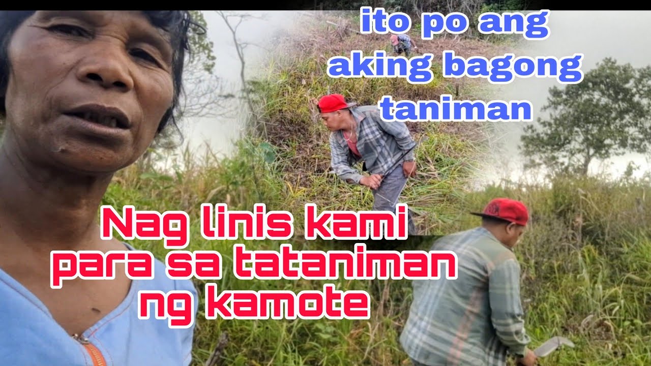 Naglilinis kami para sa aming pagtataniman ng kamote#katutubovlog 