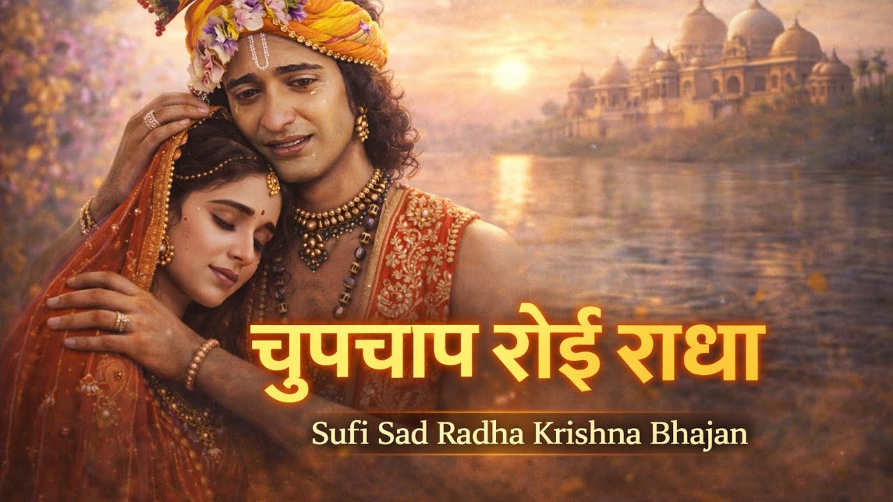 चुपचाप रोई राधा | Sufi Sad Radha Krishna Bhajan | Low Pitch Devotional Song