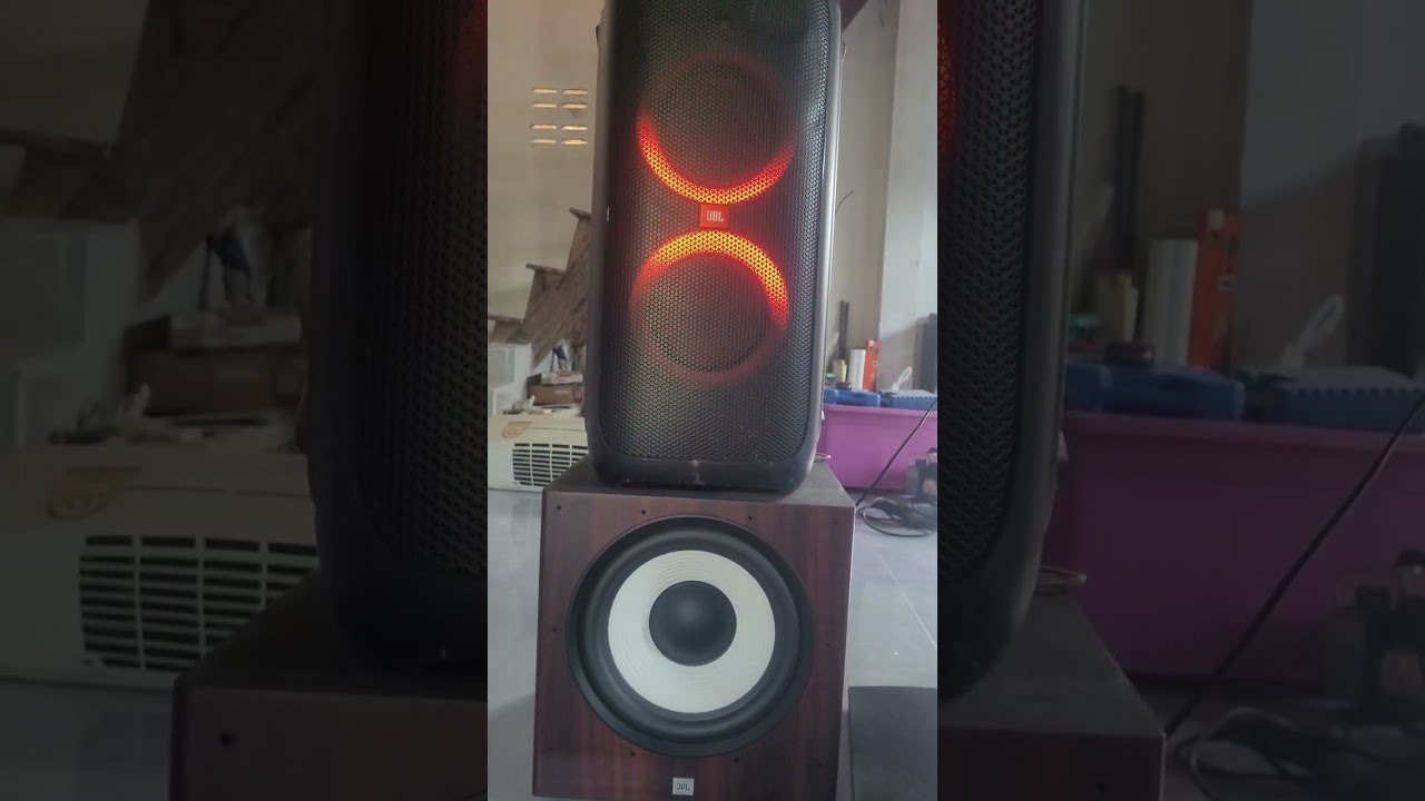 jbl partybox310 ft. jbl stage a120p