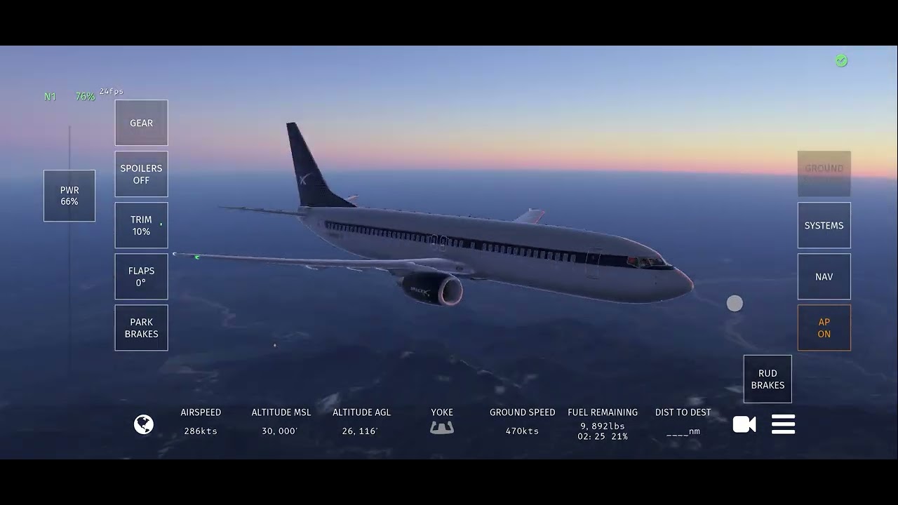 Demonstrating the new lighting in the new Infinite Flight 26.1 Open Beta