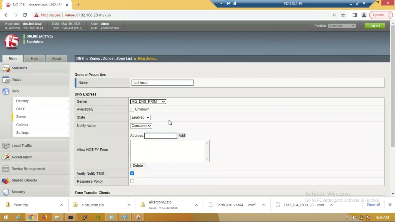 F5 DNS ( DNS Accleration Using DNS Express ) For Complete List Of The Course Visit Our Channel