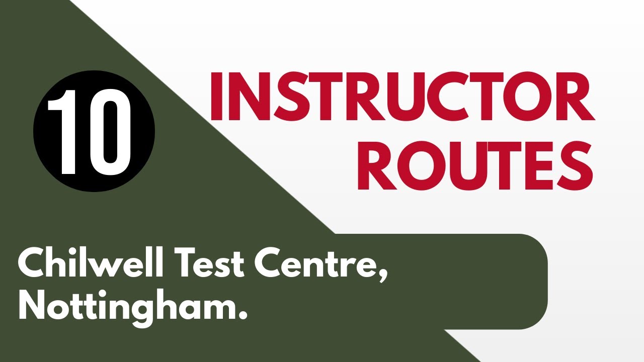 Chilwell Test Centre Nottingham Route 10 l Test Routes l Chilwell to Bramcote to Beeston l