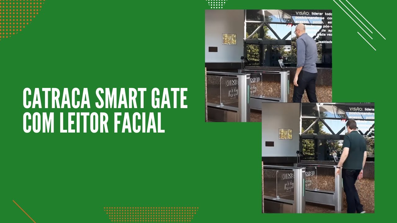 Catraca Smart Gate com Leitor Facial