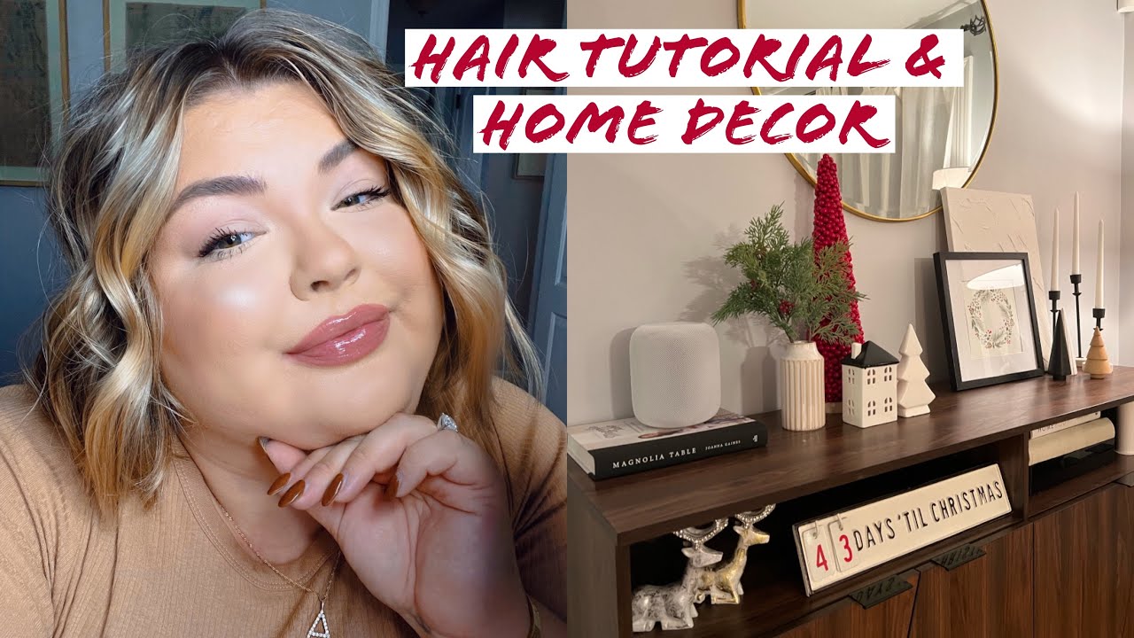 SHORT HAIR WAVES TUTORIAL + MORE DECORATING | VLOG