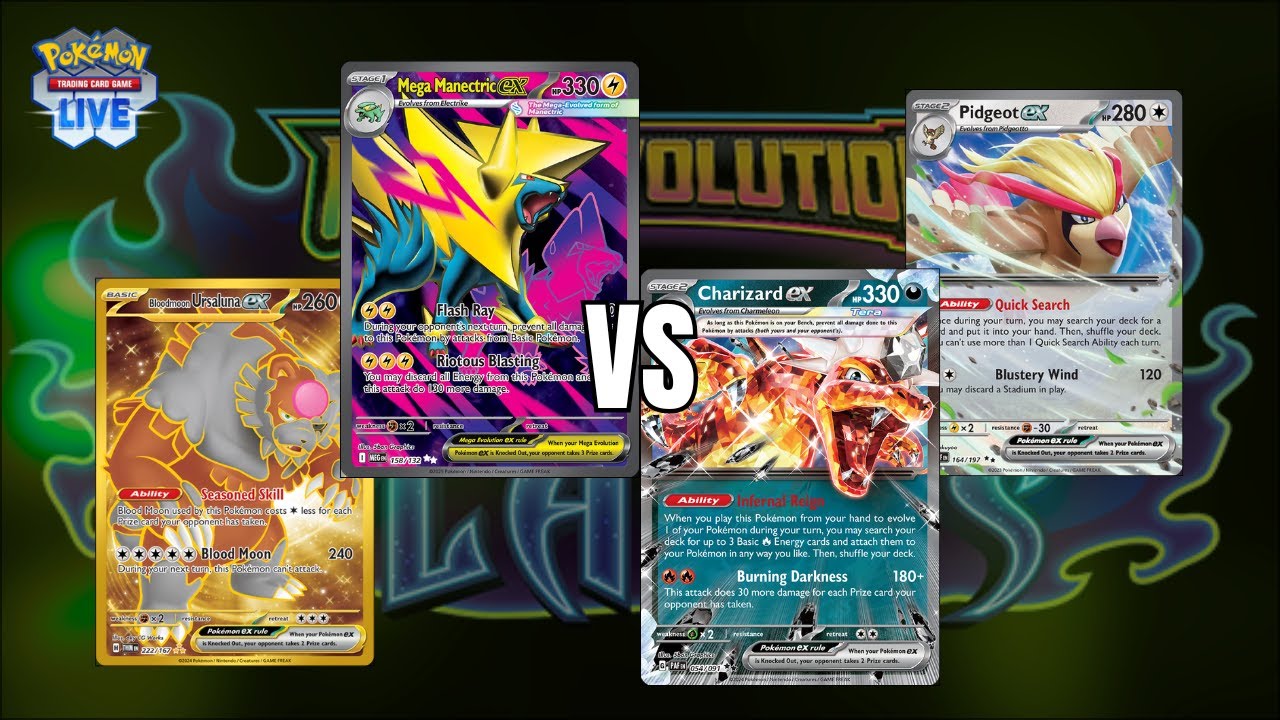 Mega Manectric ex VS. Charizard ex - Dec 2025 Ranked (PTCGL: Mega Evolution - Phantasmal Flames)