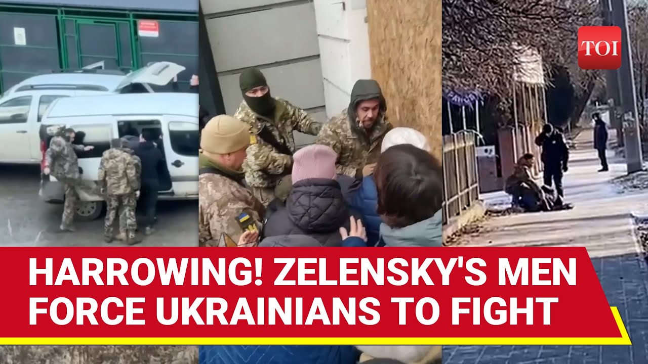 On Cam: Ukrainian Army Forcing Civilians To Fight, 'Broken Arms, Cocked Guns...' | Watch