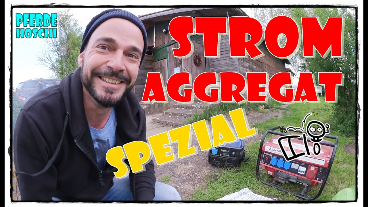 Pferde im Offenstall - Stromaggregat / Stromerzeuger spezial  | Pferde Hoschi