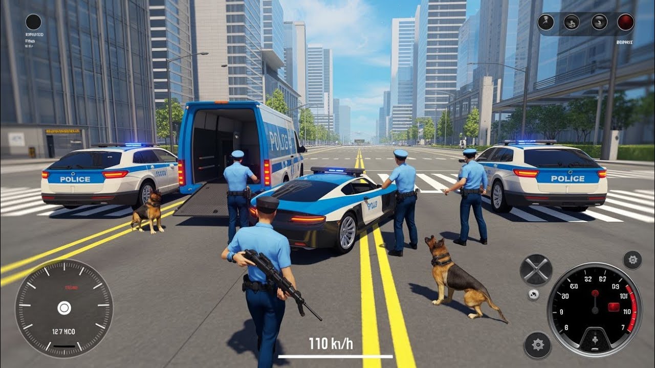 Full Action Police Car Chase 🚓 | Android Gameplay Hindi | Police Car Chase Simulator 3D | High Speed