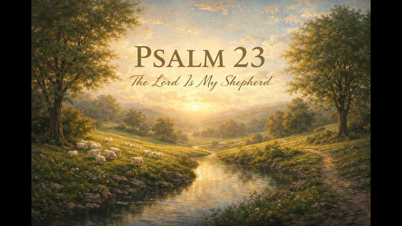Psalm 23 (Read Aloud) | The Lord Is My Shepherd | Bible Listening (WEB)