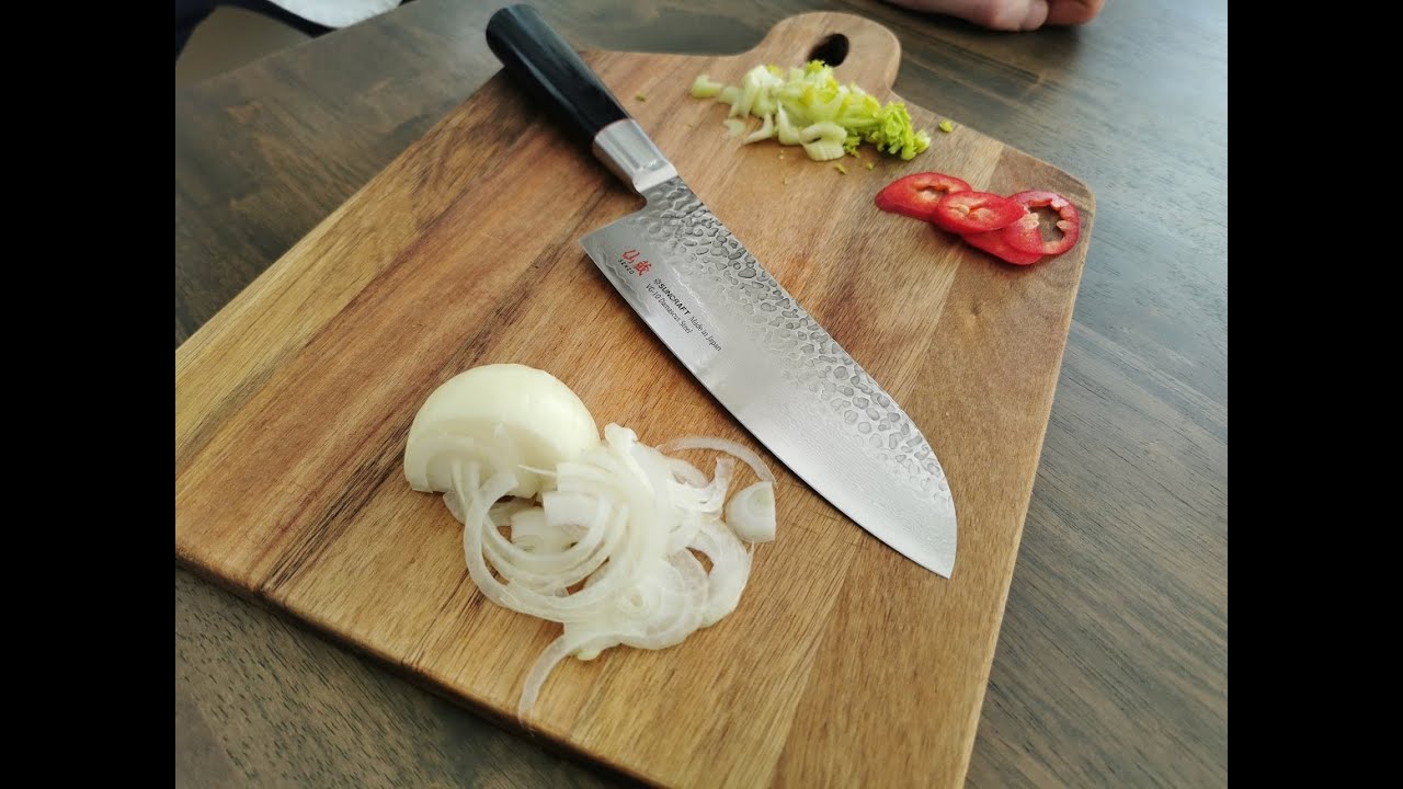 Обзор японского ножа Suncraft Senzo Classic Santoku 167mm